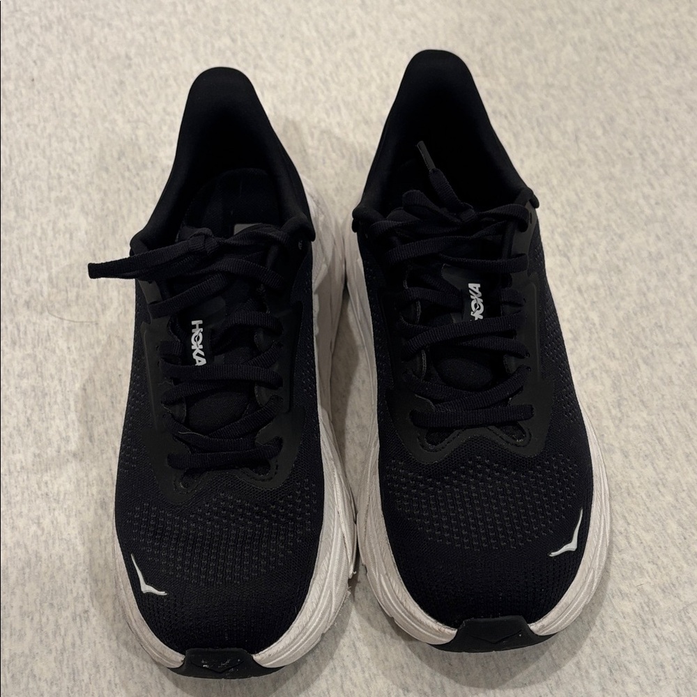 Hoka women’s Black and White running Shoes